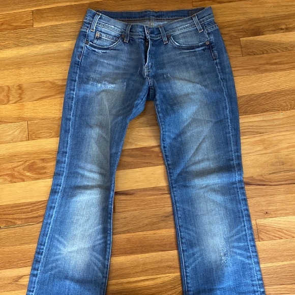 Citizens Of Humanity Women’s Embellished Blue Light Wash Jeans Size 30 - Picture 2 of 5